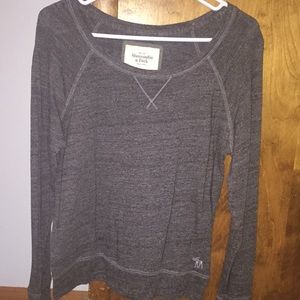 Charcoal gray long sleeve shirt
